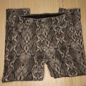 Apt. 9 Petite Brown Snake Print Jeans 16S